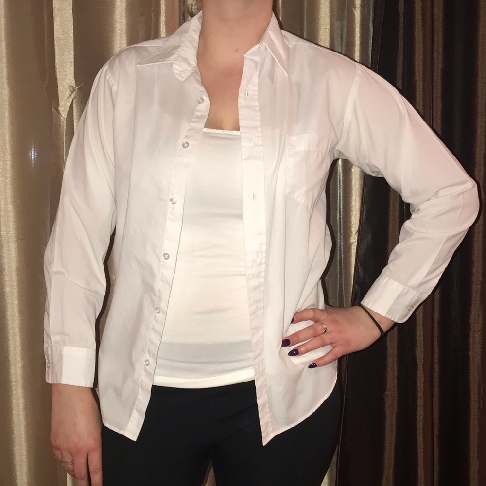 Van Heusen: white tuxedo shirt